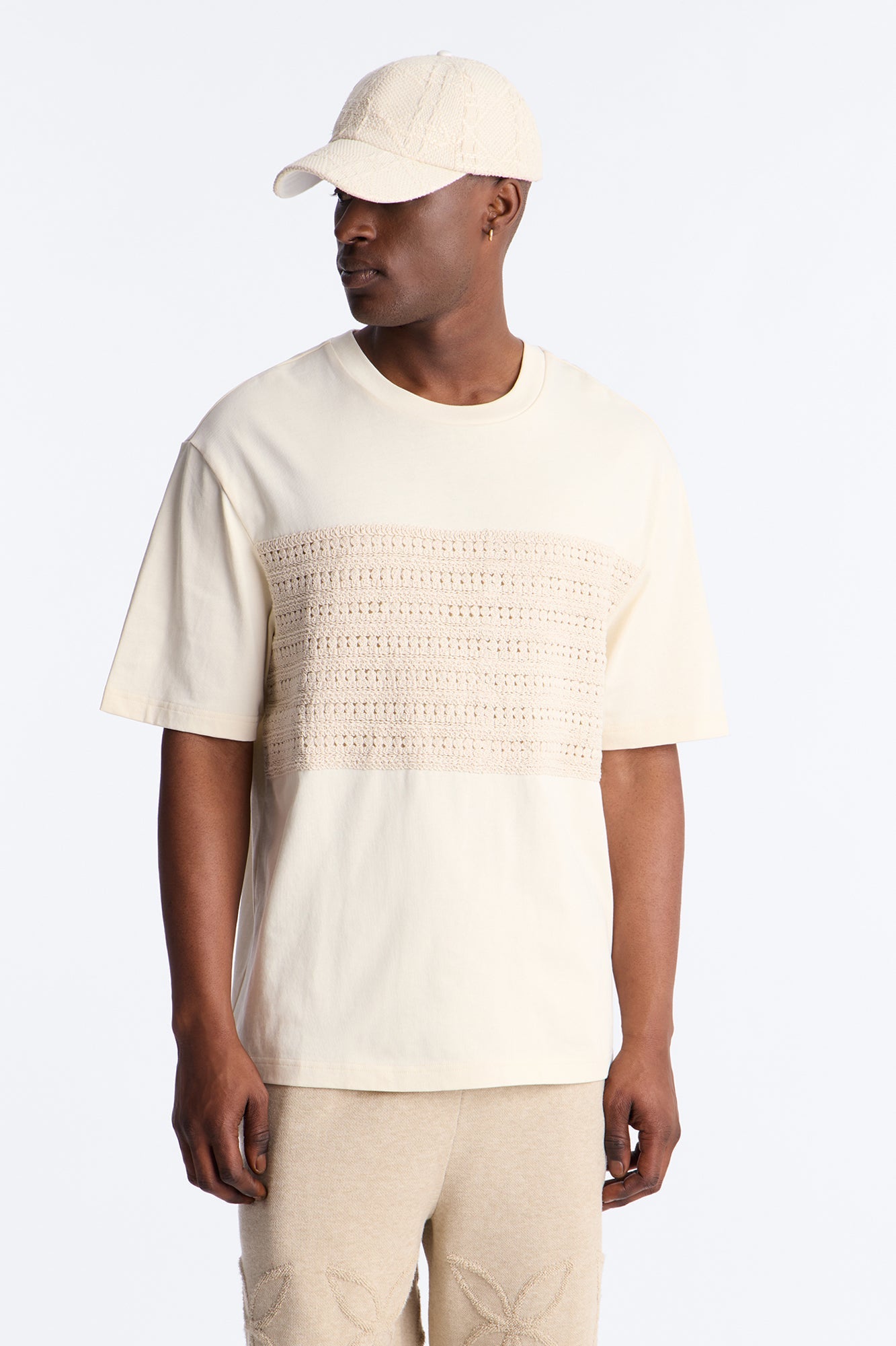 Relaxed Forever Shore Crewneck Tee - Cream image 1