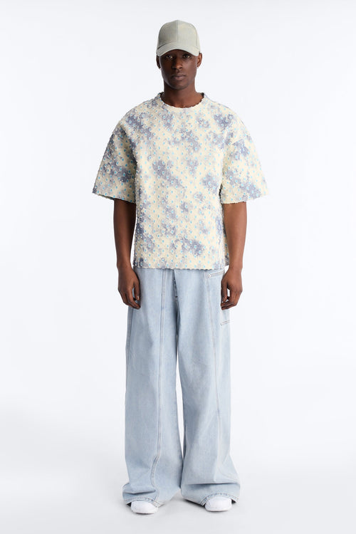 Boxy Desert Chrome Textured Shirt - White image 2