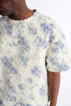 Boxy Desert Chrome Textured Shirt - White image 3
