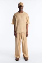 Boxy Tropic Fearless Frayed Shirt - Tan image 2