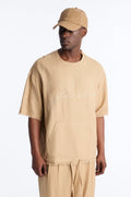 Boxy Tropic Fearless Frayed Shirt - Tan image 1