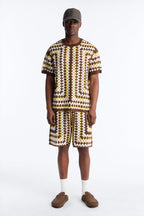 Relaxed Menorca Crochet Crew Neck - Multi Color image 2