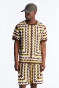 Relaxed Menorca Crochet Crew Neck - Multi Color image 1