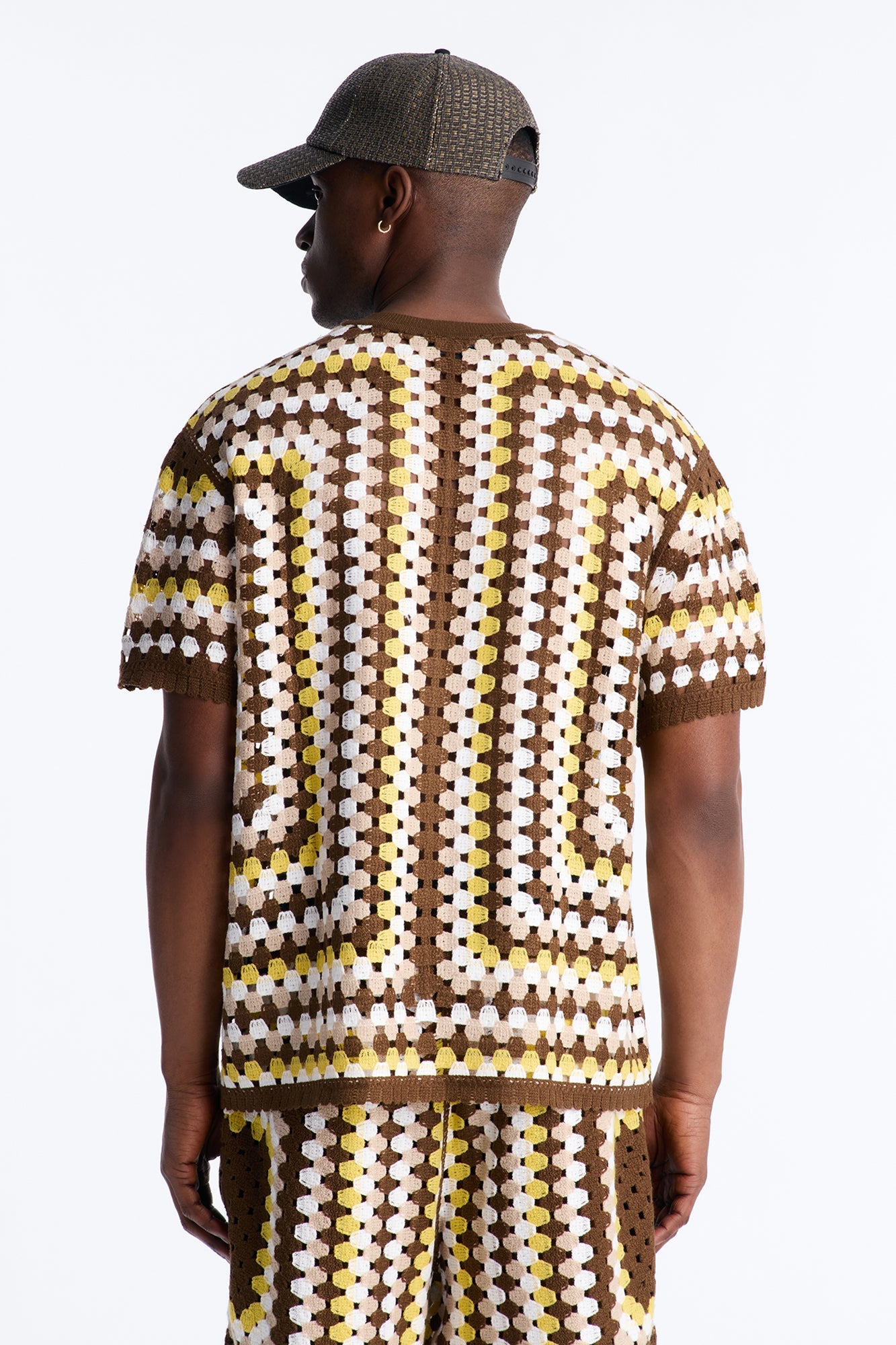 Relaxed Menorca Crochet Crew Neck - Multi Color image 4