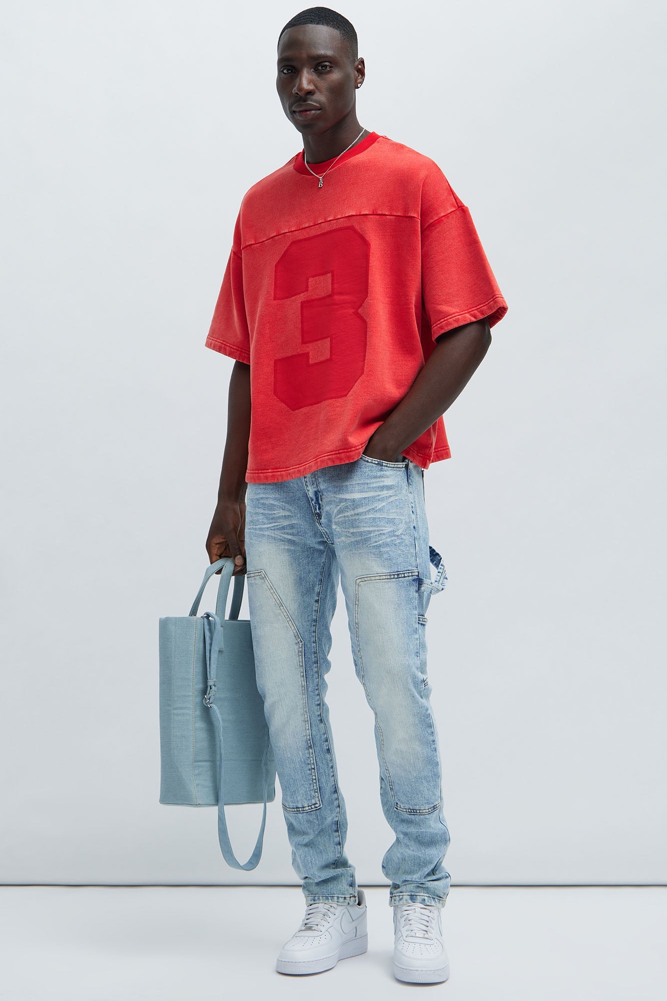 Kyle Oversized Tee - Red image 2