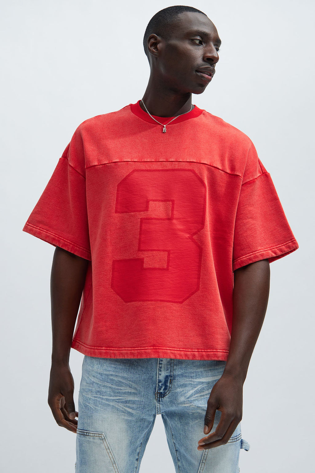 Kyle Oversized Tee - Red image 1