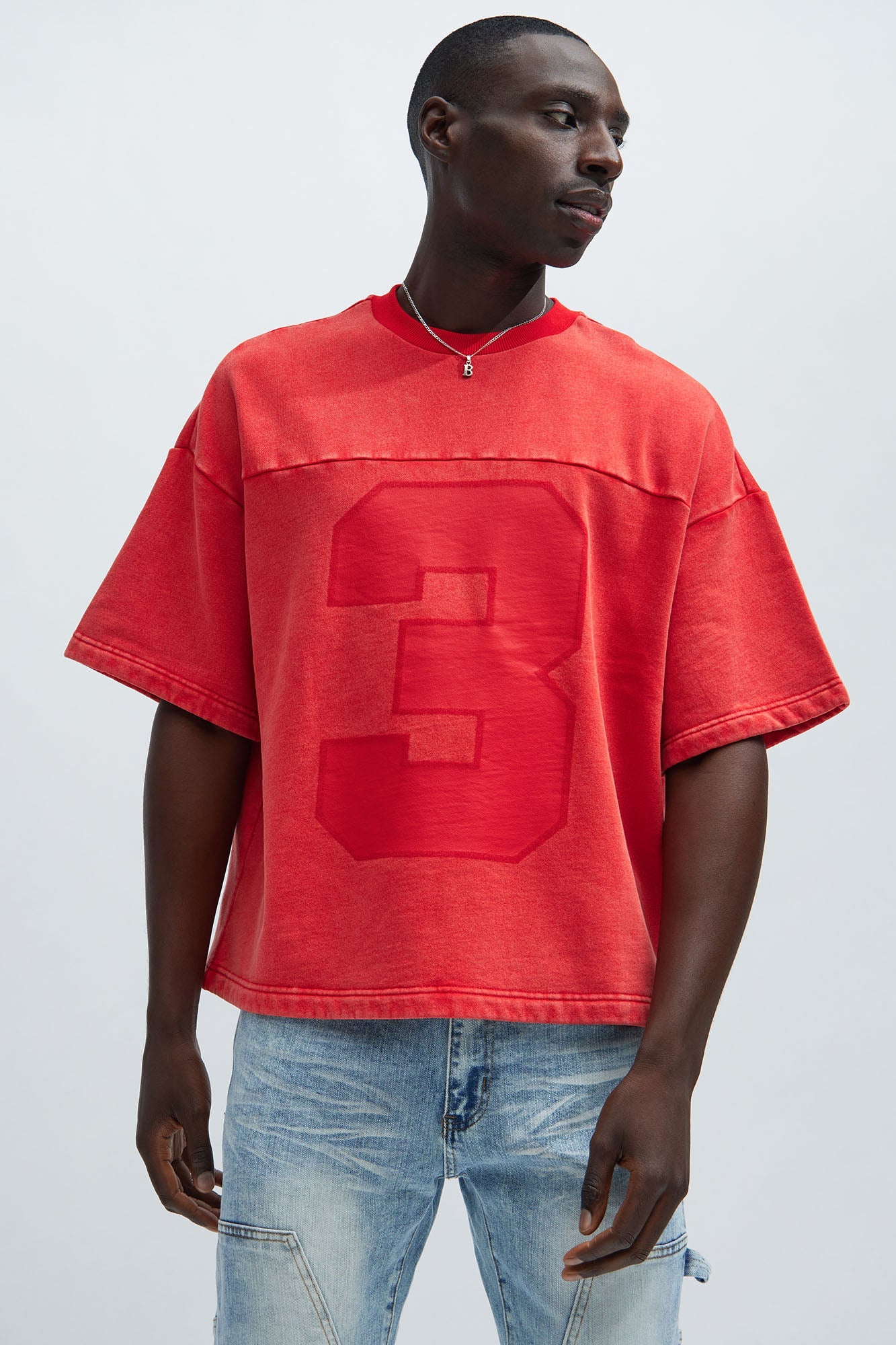 Kyle Oversized Tee - Red image 1