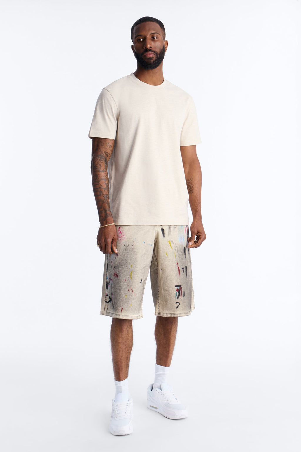 Essential Short Sleeve Crew Tee - Oatmeal image 2