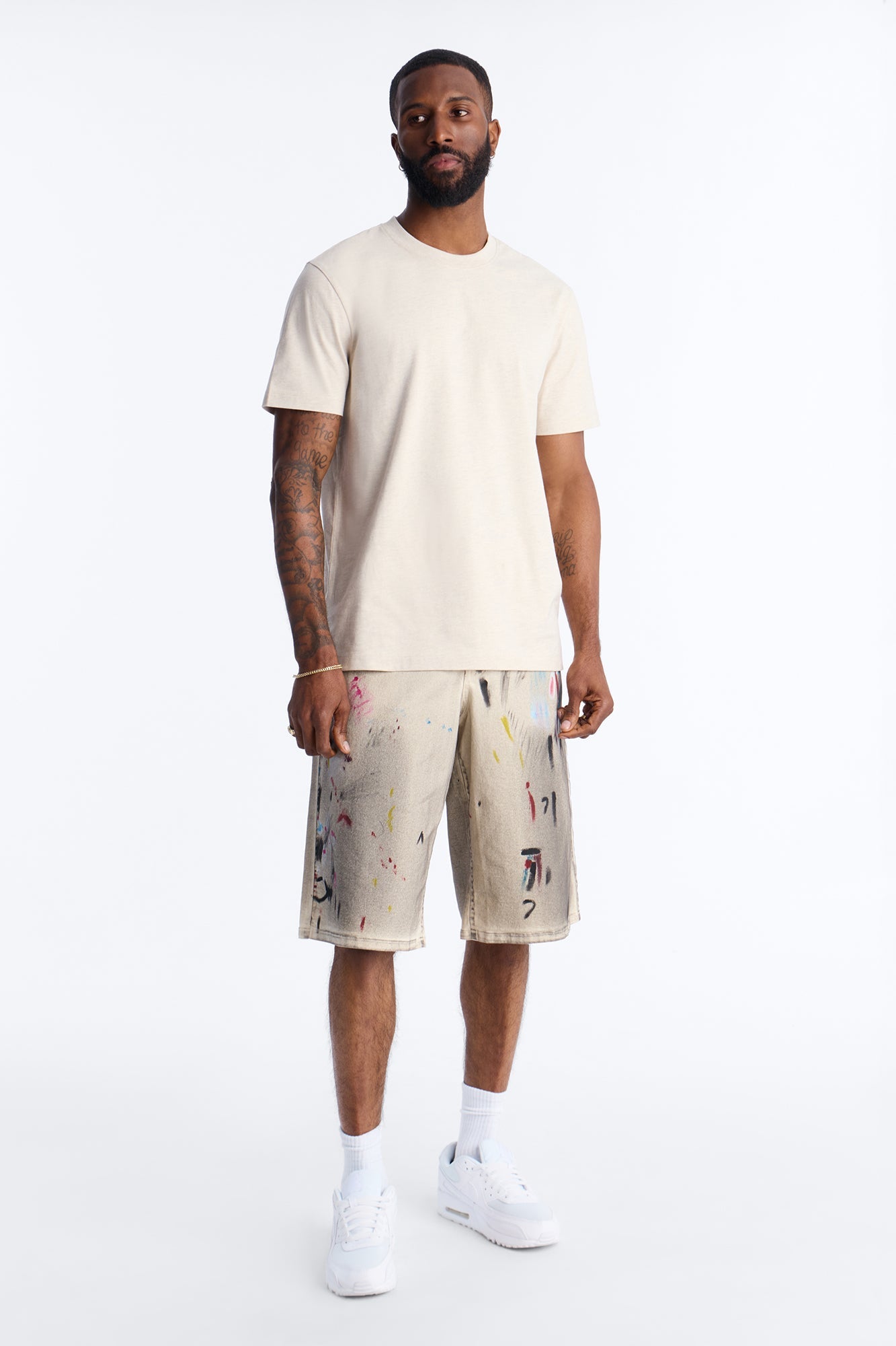 Essential Short Sleeve Crew Tee - Oatmeal image 2