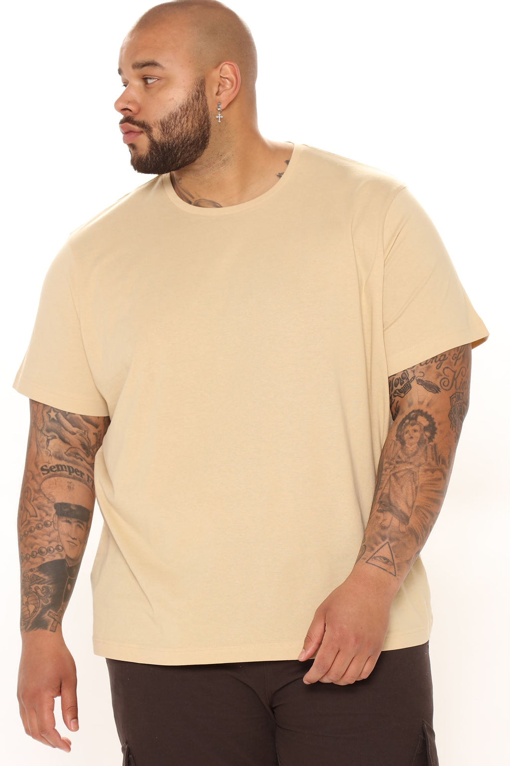 Classic Lightweight Tee - Tan image 4