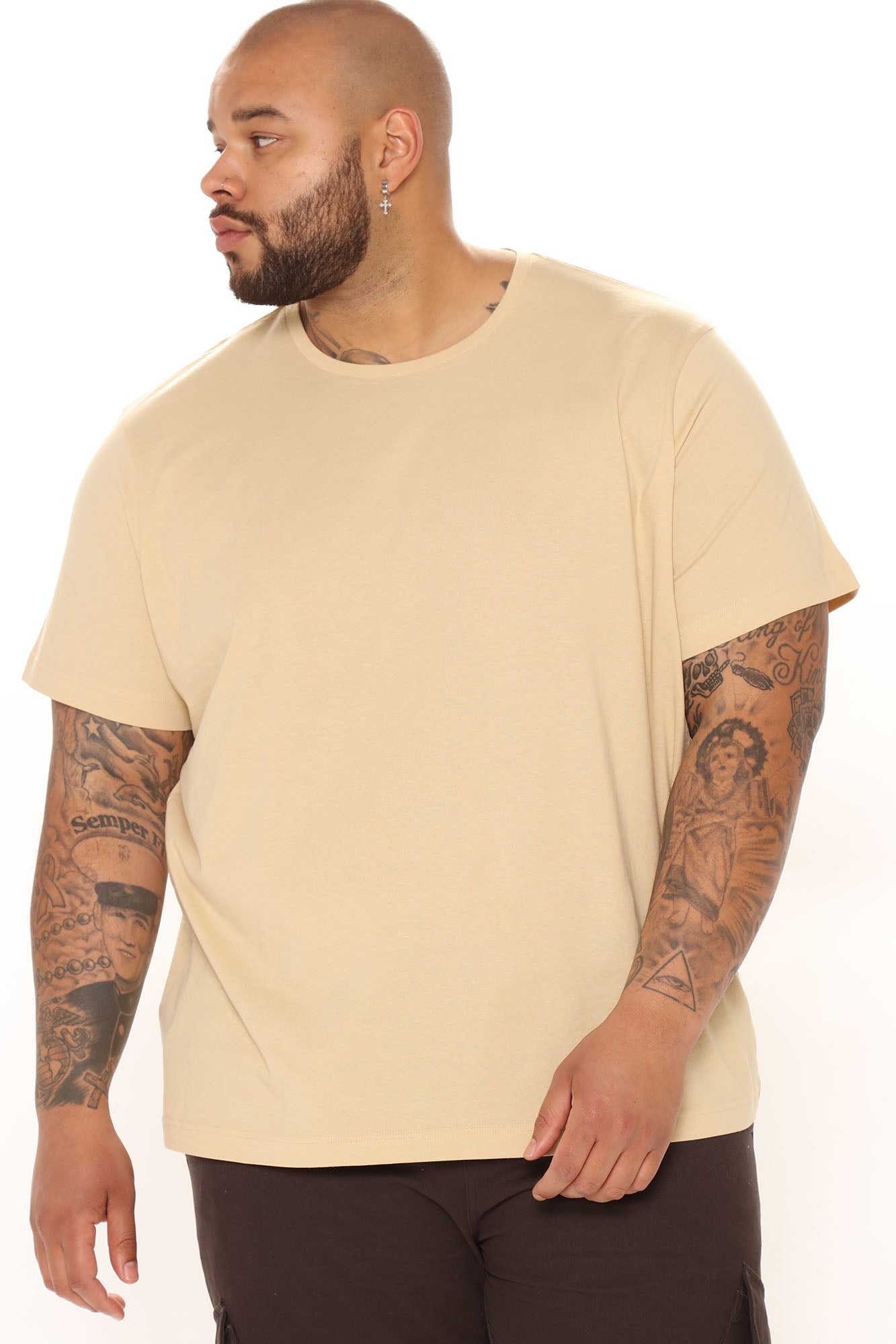 Classic Lightweight Tee - Tan image 4