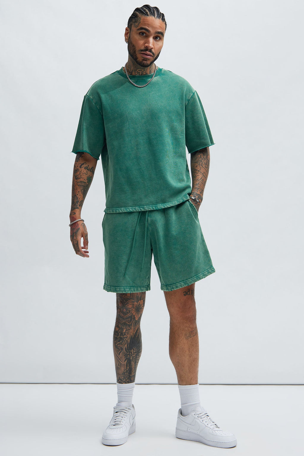 Tyson Heavy Wash Tee - Green image 2