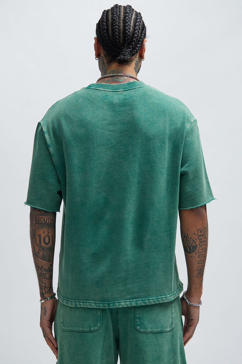 Tyson Heavy Wash Tee - Green image 4