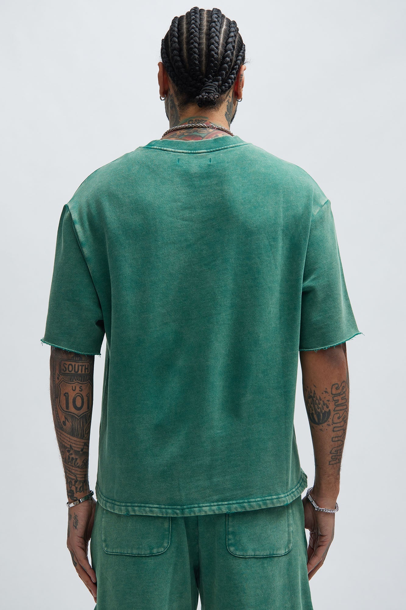 Tyson Heavy Wash Tee - Green image 4