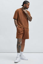 Tyson Heavy Wash Tee - Dark Brown image 2