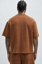 Tyson Heavy Wash Tee - Dark Brown image 4