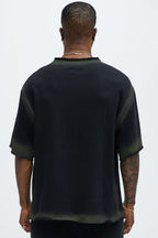 Tyson Blurred Lines Relaxed Fleece Tee - Black image 4