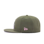 St Louis Cardinals New Olive Pink New Era 59Fifty Fitted
