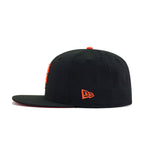 San Francisco Giants Black Red Bottom New Era 59Fifty Fitted