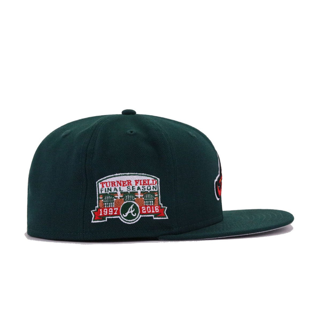 Atlanta Braves Dark Green Turner Field Final Season New Era 59Fifty Fitted