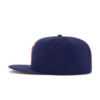 Cleveland Indians Light Navy Cooperstown AC New Era 59Fifty Fitted