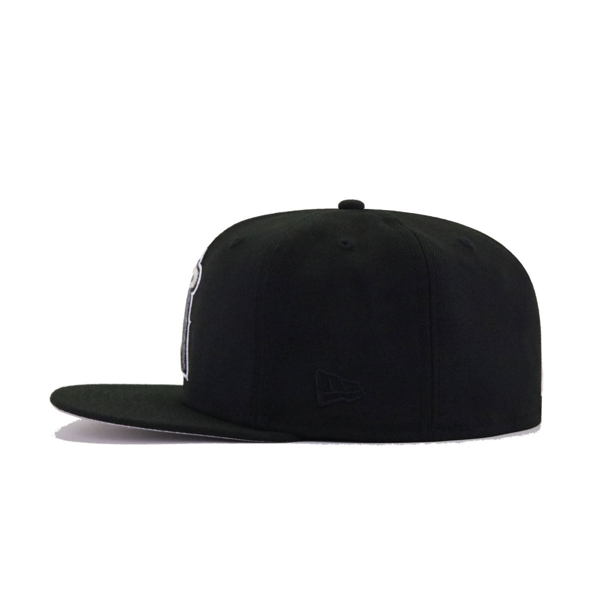 Los Angeles Angels Black Metallic New Era 59Fifty Fitted
