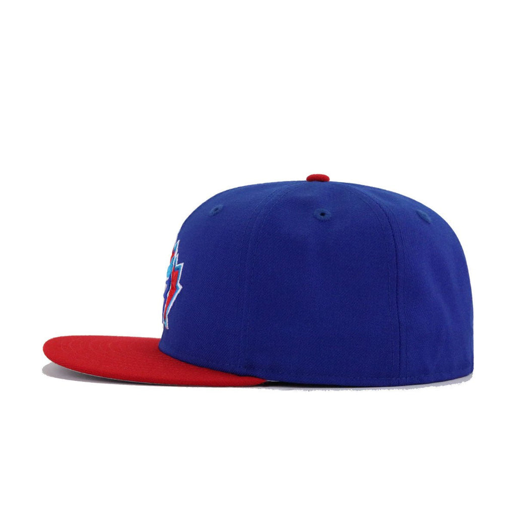 Toronto Blue Jays Light Royal Blue Scarlet 1997 Cooperstown AC New Era 59Fifty Fitted