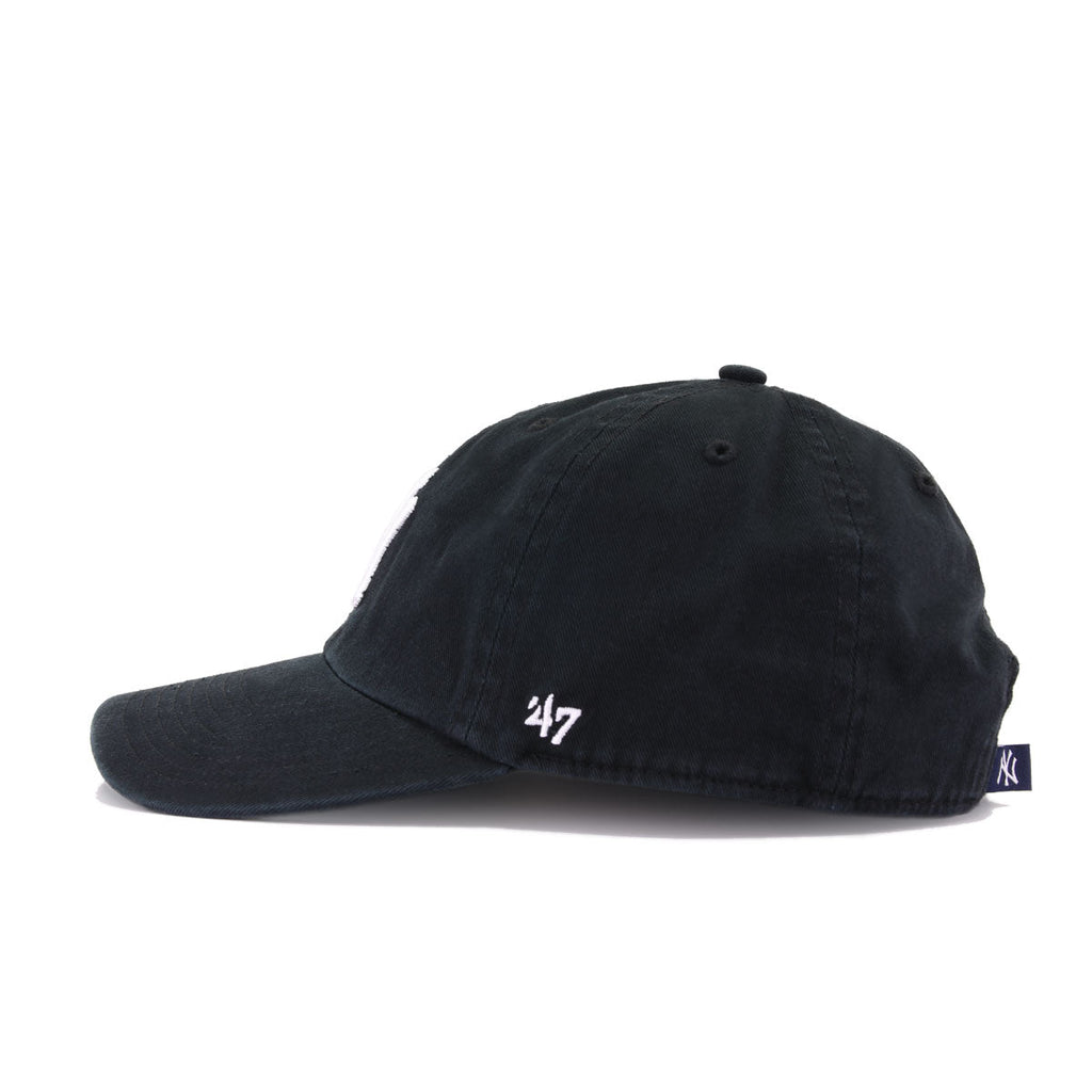 New York Yankees Black 47 Brand Clean Up Dad Hat