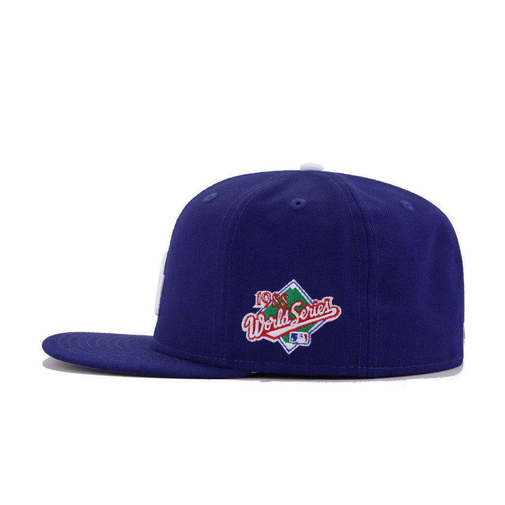 Los Angeles Dodgers Dark Royal Blue 1988 World Series Cooperstown New Era 59Fifty Fitted