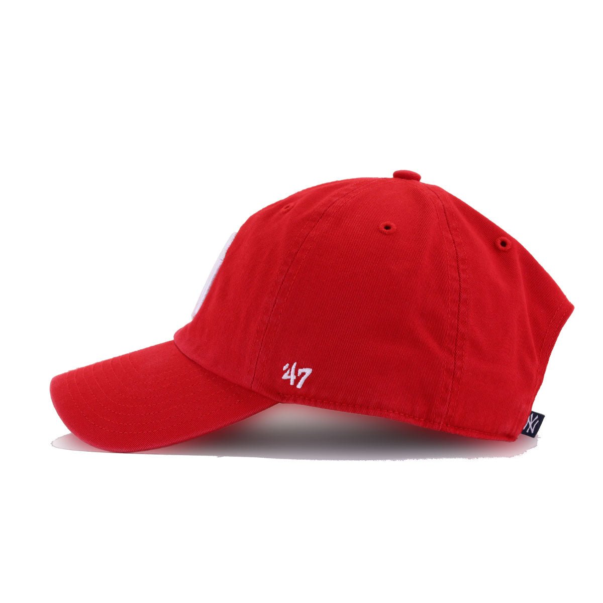 New York Yankees Red 47 Brand Clean Up Dad Hat