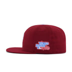 Philadelphia Phillies Cardinal Red 1980 World Series Cooperstown Green Bottom New Era 59Fifty Fitted