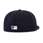 Milwaukee Brewers Navy Metallic Gold Cooperstown AC New Era 59Fifty Fitted