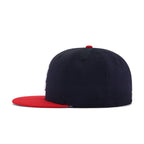 Atlanta Braves Navy Scarlet Cooperstown AC New Era 59Fifty Fitted