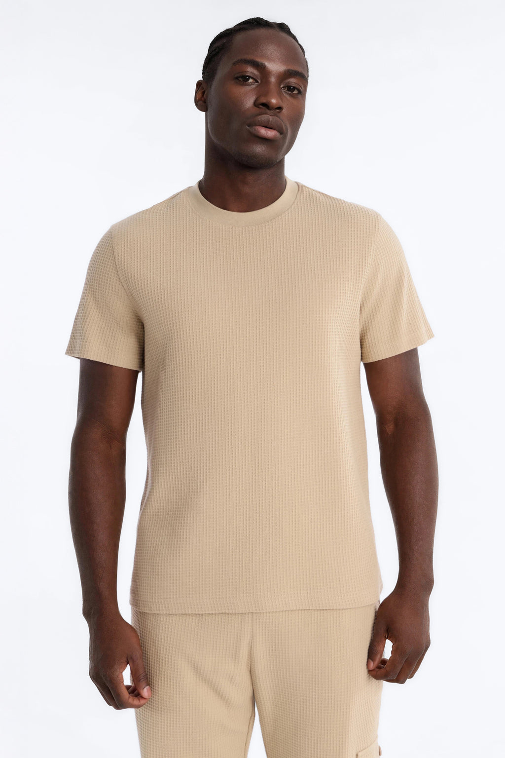 Culver City Waffle Knit Tee - Stone image 1