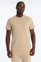 Culver City Waffle Knit Tee - Stone image 1