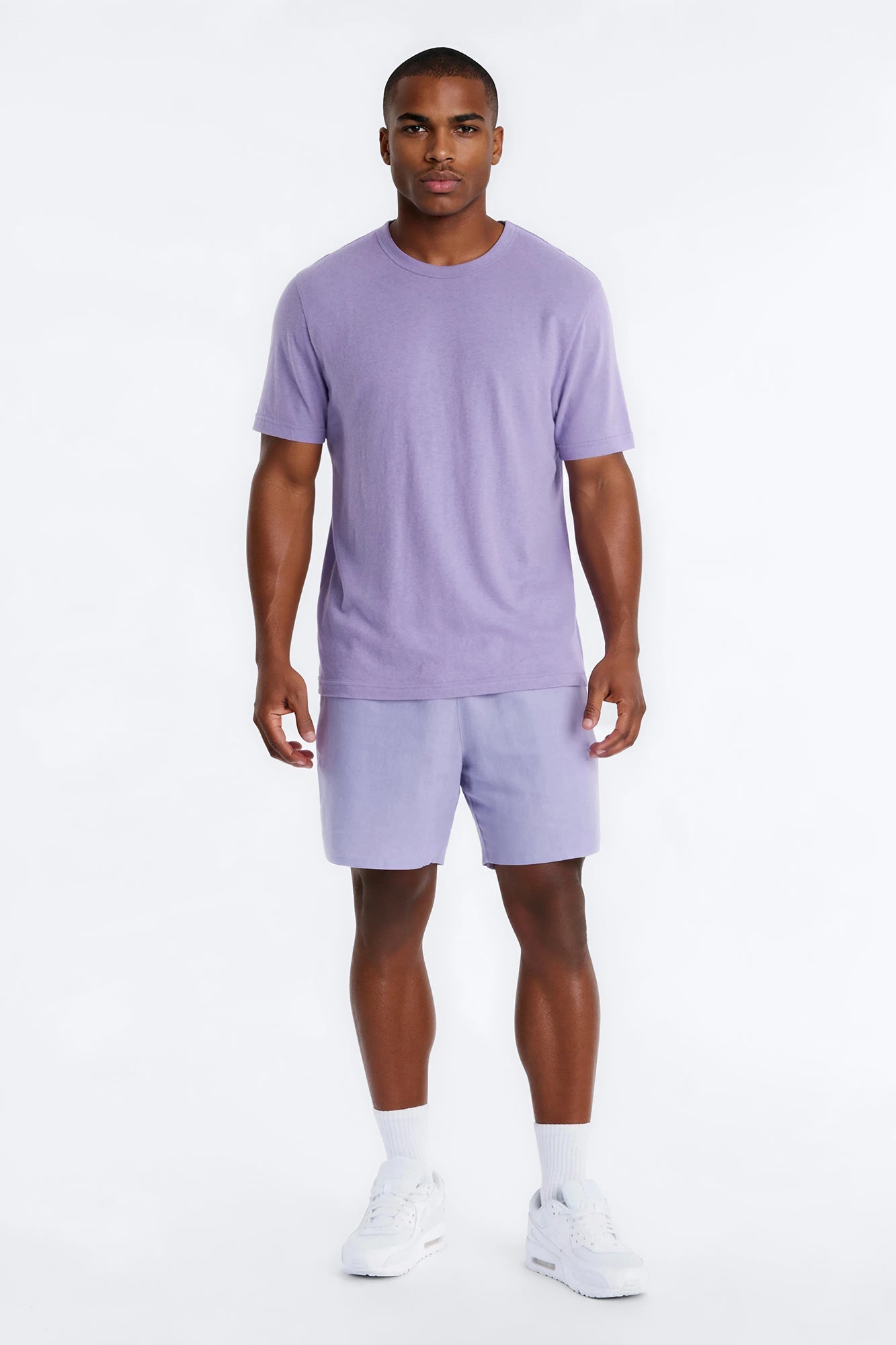 Bahamas Linen Crew Tee - Lavender image 2