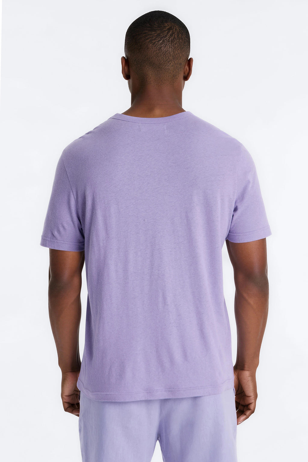 Bahamas Linen Crew Tee - Lavender image 3