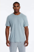 Bahamas Linen Crew Tee - Slate Blue image 1