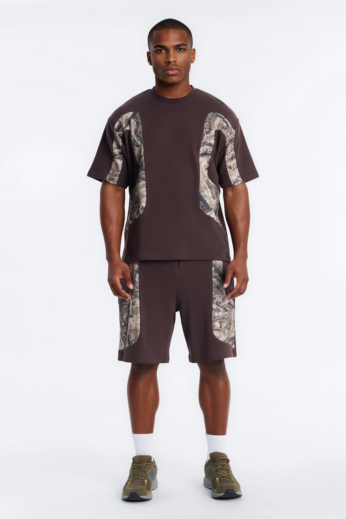 Camo Paneled Fleece Tee - Camouflage image 2