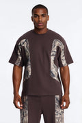 Camo Paneled Fleece Tee - Camouflage image 1