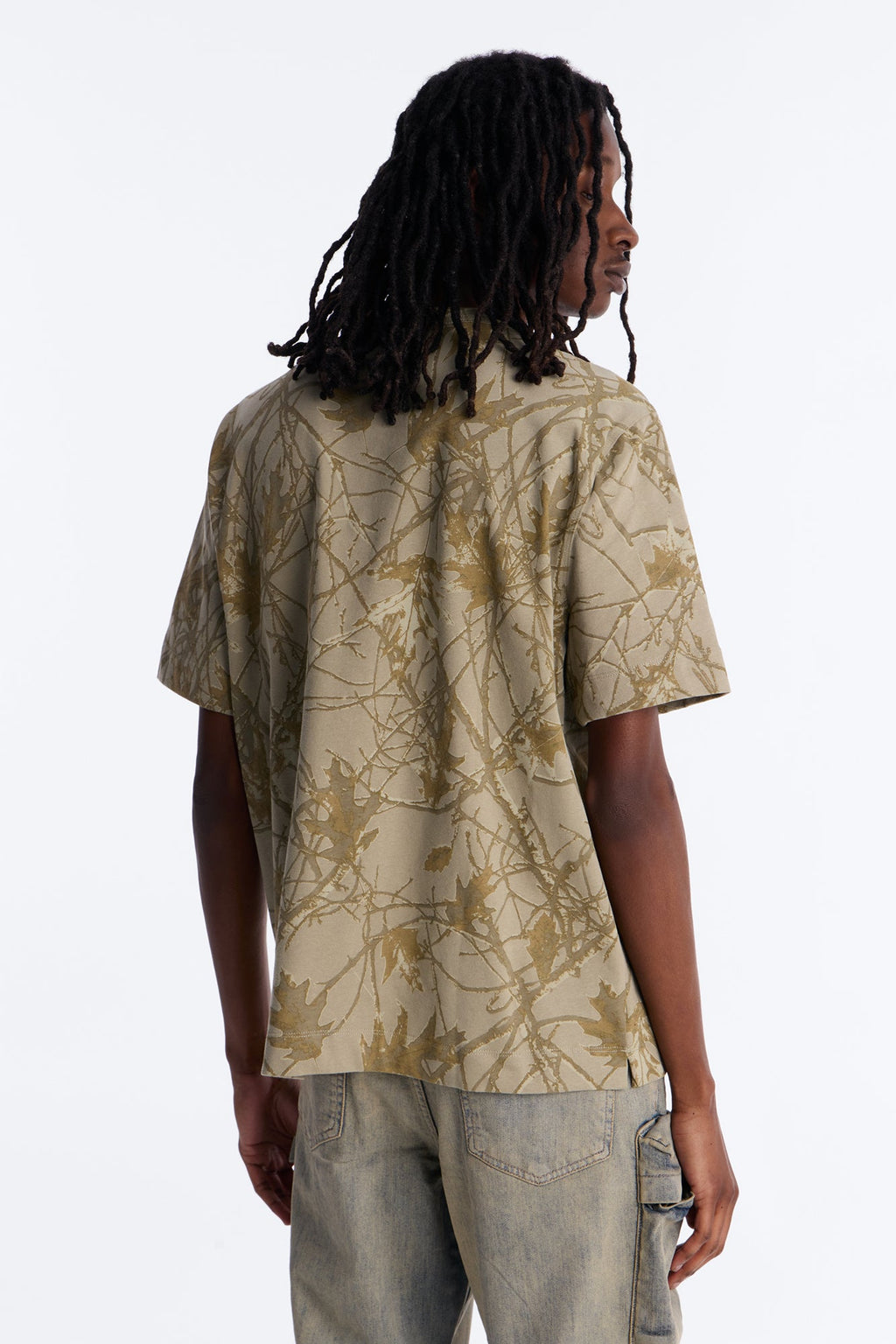 Boxy Carbon Camo Tee - Olive image 3