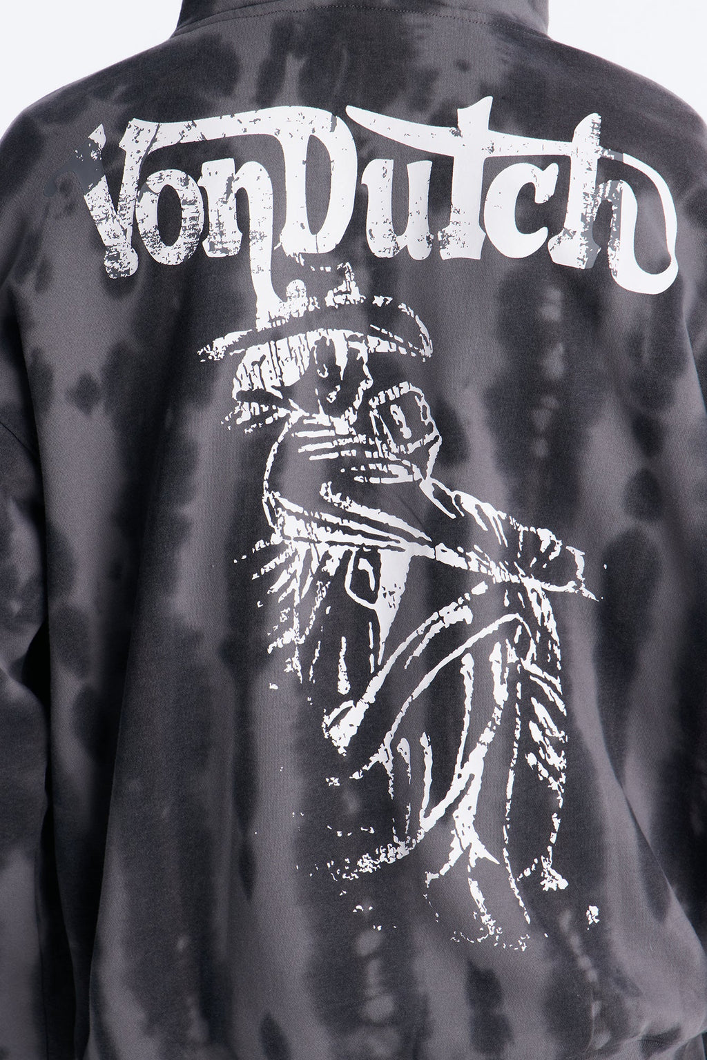 Von Dutch Outlaw Raw Edge Hoodie - Charcoal image 4