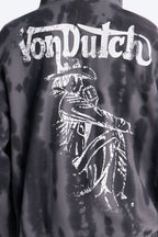 Von Dutch Outlaw Raw Edge Hoodie - Charcoal image 4
