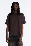Boxy Soft Washed 250 GSM Tee - Dark Brown image 1