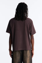 Boxy Soft Washed 250 GSM Tee - Dark Brown image 3