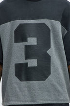 Kyle Color Block Oversized Tee - Black/combo image 3