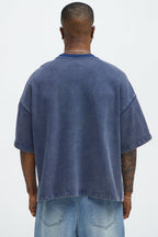 Kyle Color Block Oversized Tee - Navy/combo image 4