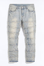 About Fray Stacked Skinny Flare Jeans - Light Wash image 2