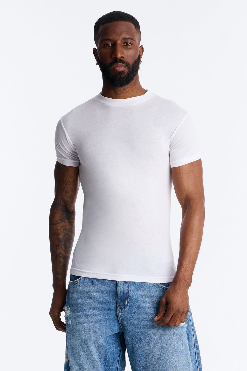 Classic Muscle Fit Tee - White image 1