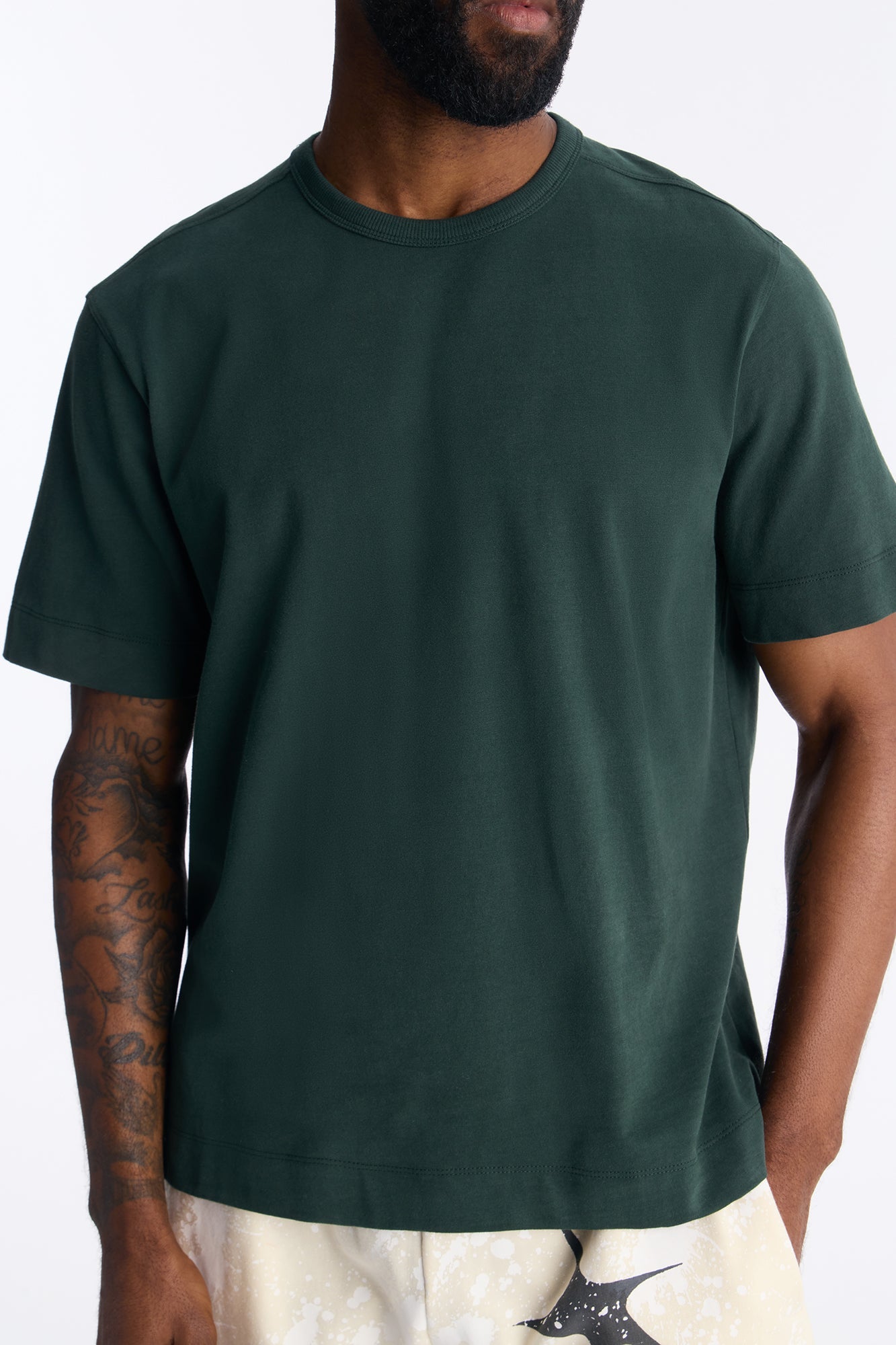 Boxy Soft Washed 250 GSM Tee - Hunter Green image 4